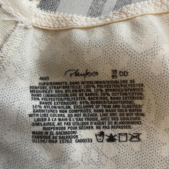 LIKE NEW PLAYTEX 18 Hr bra. Style #4693. Size 38DD. Ivory. EXCELLENT CONDITION - Picture 8 of 9